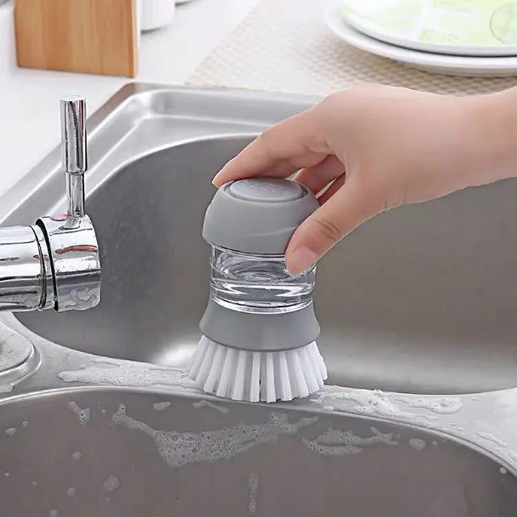 فرشاة وديسبنسر مواعين بلاستيك